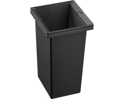 Seau de rechange Blanco SELECT 6 litres noir 231971 Poubelle noire rectangulaire en plastique