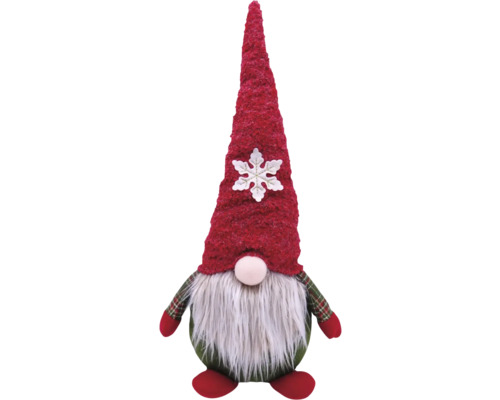 Nain de Noël avec bonnet rouge et barbe blanche comme décoration