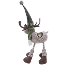 Décoration de Noël décorative renne avec bonnet et écharpe