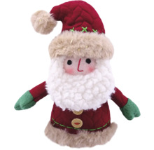 Dekorativer Weihnachtsmann aus Stoff mit Mütze und Bart
