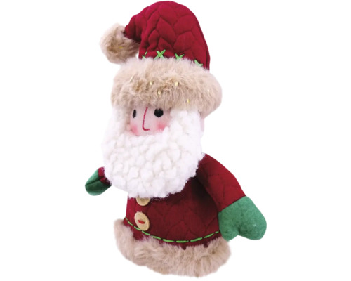 Weihnachtsmann Dekofigur mit roter Mütze und weissem Bart