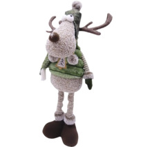 Figurine décorative Renne avec bonnet et gilet
