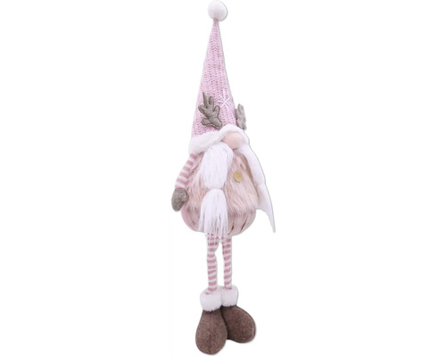 Figurine décorative de gnome avec bonnet, barbe et jambes