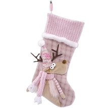 Chaussette de Noël avec application de renne