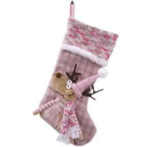 Chaussette de Noël avec application renne