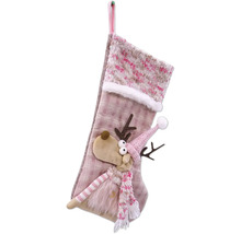Chaussette de Noël avec application renne