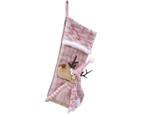 Chaussette de Noël avec application renne