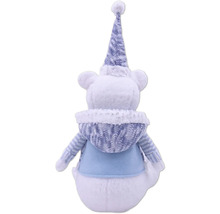 Décoration de Noël: Ours en peluche avec bonnet et écharpe