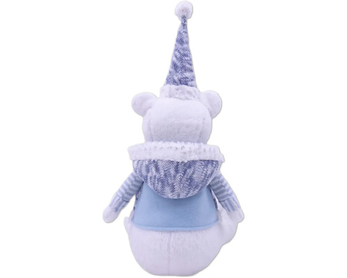 Décoration de Noël: Ours en peluche avec bonnet et écharpe