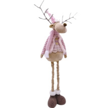 Élan décoratif avec bonnet et écharpe pour la période de Noël