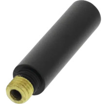 Connecteur en métal noir avec filetage