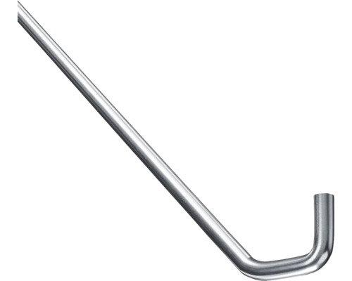 Barre à anneaux Burschberg diagonale pour barre de rideau de douche acier inoxydable brossé Ressort à cintrer