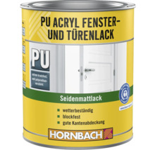 Boîte de laque satinée PU acrylique pour fenêtres et portes de Hornbach
