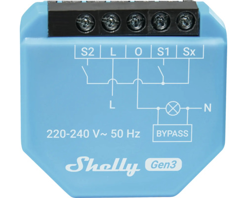 Shelly Gen3 Relais mit Schaltplan