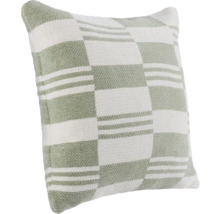 Coussin décoratif avec motif à rayures et à carreaux