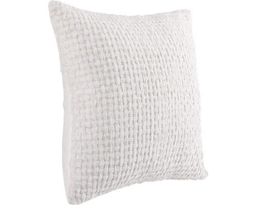 Quadratisches Dekokissen mit gewebter Textur