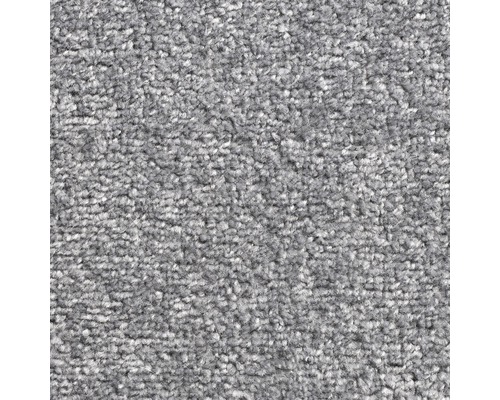 Spannteppich Velours Exton grau 500 cm breit (Meterware)