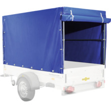 Bâche et arceaux Humbaur pour Alumaster 1300 bleu pour hauteur de chargement 160 cm 2510x1310x1300 mm