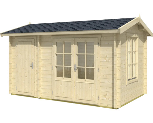 Abri de jardin en bois avec double porte et fenêtre