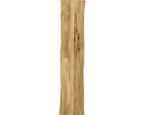 Plateau de banc chêne Vintage huilé flache lamelles sur toute la longueur 2000x450x26 mm Plateau de table en bois de chêne avec bord d''arbre