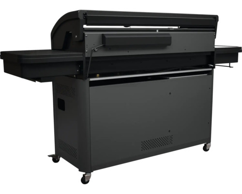 Chariot de barbecue avec étagères et roulettes