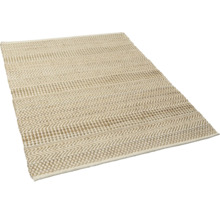 Tapis beige à motif zigzag