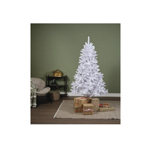 Scène de salon de Noël avec un sapin de Noël blanc et des cadeaux