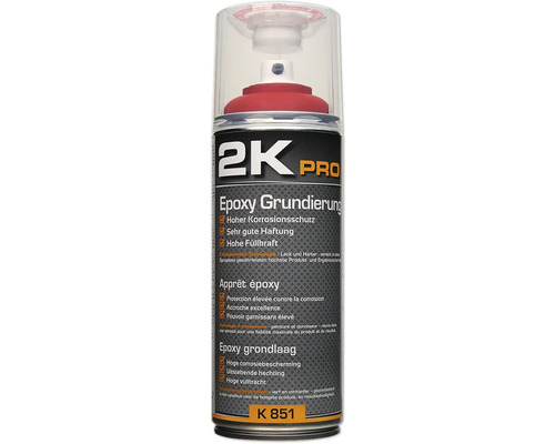 Laque en aérosol 2K PRO EPOXY sous-couche rouge brun 400 ml