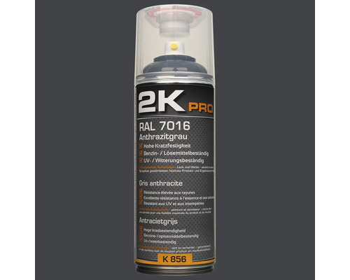 2K PRO Sprühlack glanz RAL7016 anthrazitgrau 400 ml 2K Pro RAL 7016 Anthrazitgrau Lackspraydose