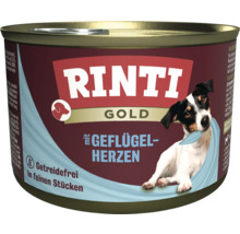 Rinti Gold Hundefutter mit Geflügelherzen in der Dose