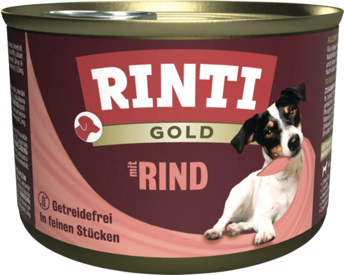 Hundefutter nass RINTI Gold Rind 185 g Hundefutter nass RINTI Gold Rind 185 g