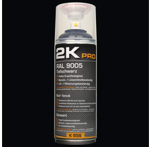 Peinture aérosol 2K Pro RAL 9005 noir profond