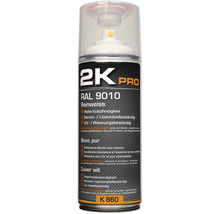 Aérosol de peinture 2K Pro RAL 9010 Blanc pur