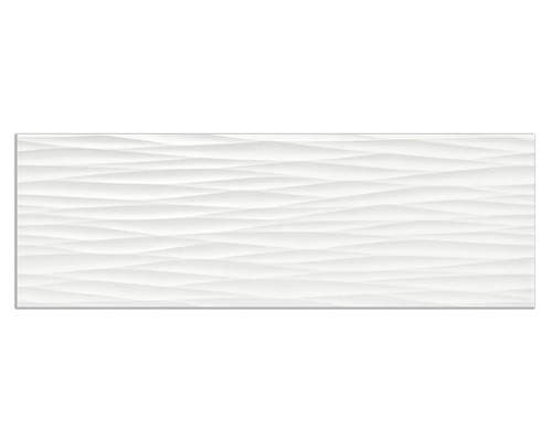 Carreau mural blanc avec structure ondulée