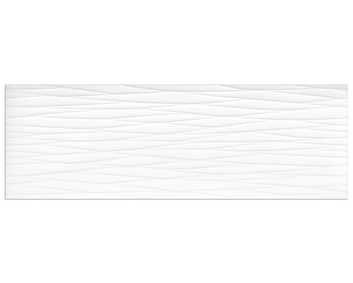 Carreau mural blanc avec motif ondulé