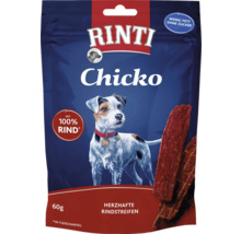 Rinti Chicko lamelles de boeuf savoureuses pour chiens, paquet de 60 grammes