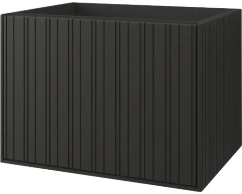 Jardinière rectangulaire avec rayures verticales