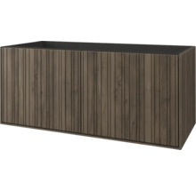 Meuble sous-vasque en bois avec deux portes