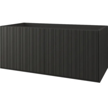 Meuble sous-vasque avec deux portes et rainures verticales