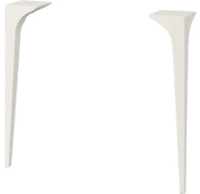 Zwei weisse Tischbeine