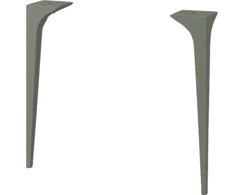 Support de pied Jungborn SEIMILA vert 2 pièces 1,2x39x8,5 cm 40317 Deux pieds de table en métal