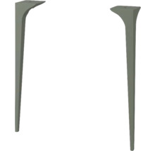 Zwei Tischbeine aus Metall