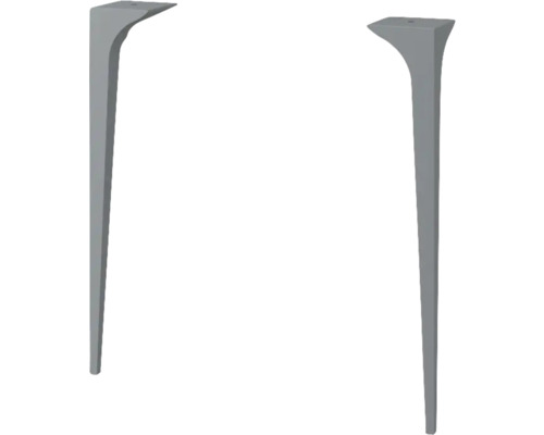 Support de pied Jungborn SEIMILA bleu 2 pièces 1,2x47x8,5 cm 40323 Deux pieds de table