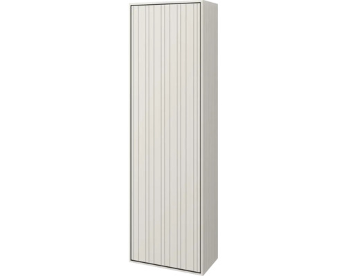 Jungborn Hochschrank SEIMILA BxHxT 35 x 115 x 20 cm Frontfarbe weiss matt Rollladenschrank mit senkrechten Lamellen