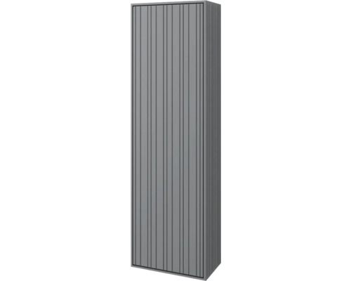 Jungborn Hochschrank SEIMILA BxHxT 35 x 115 x 20 cm Frontfarbe blau avio matt Rolladenschrank mit senkrechten Lamellen