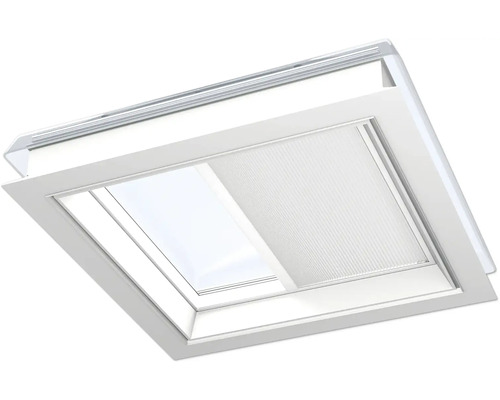 VELUX Dachfenster Wabenplissée weiß mit weißem Alu-Rahmen solarbetrieben FSK 060060 1045KWL Dachfenster mit Insektenschutzrollo