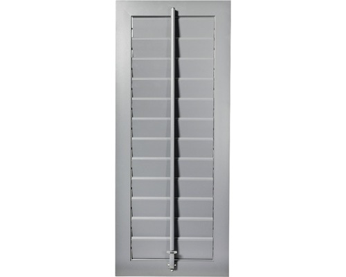 Contrevent avec lamelles réglables et montant central