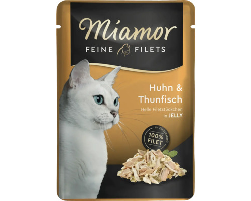 Nourriture humide pour chats Miamor filets fins au poulet et au thon 1 paquet 100 g Nourriture humide pour chats Miamor filets fins au poulet et au thon 1 paquet 100 g