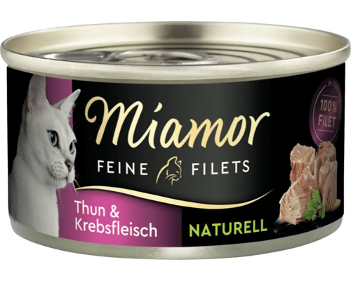 Nourriture humide pour chats Miamor filets fins naturels au thon et chair de crabe 1 paquet 80 g Nourriture humide pour chats Miamor filets fins naturels au thon et chair de crabe 1 paquet 80 g
