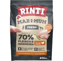 Rinti Max-I-Mum Fresh Hundefutter mit 70 Prozent Fleisch und Innereien vom Huhn, 4 Kilogramm